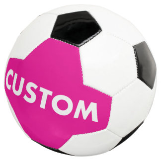 Benutzerdefinierter personalisierter PINK Fußball