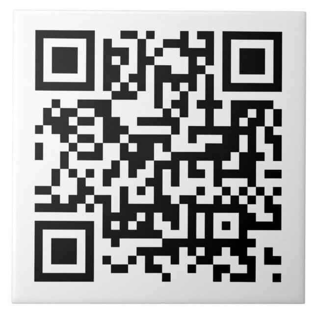 Benutzerdefinierter Personalisierter QR-Code Fliese (Vorderseite)