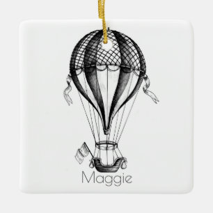 Benutzerdefinierter personalisierter Vintage-Heißl Keramikornament