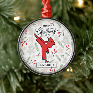 Benutzerdefinierter persönlicher Karate Martial Ar Ornament Aus Metall