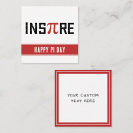 Benutzerdefinierter Pi-Tag Inspiriert | Happy Pi D Mitteilungskarte