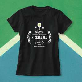 Benutzerdefinierter Pickleball Club Stadtname hinz T-Shirt