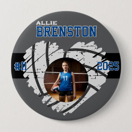 Benutzerdefinierter Picture Volleyball Player pers Button