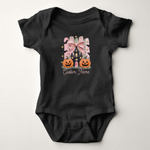 Benutzerdefinierter Pinselstrich Rosa Koketten Sch Baby Strampler