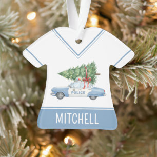 Benutzerdefinierter Polizeibeamter Weihnachten Ornament