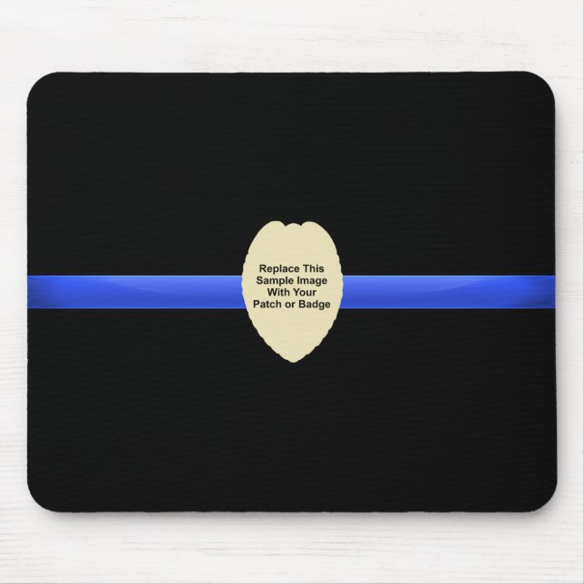 Benutzerdefinierter Polizeipflaster oder Abzeichen Mousepad (Vorne)