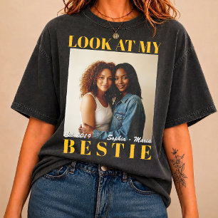 Benutzerdefinierter Poster mit Foto der besten Fre Tri-Blend Shirt