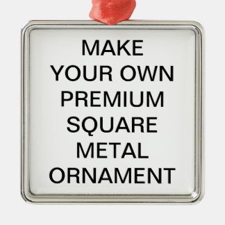 Benutzerdefinierter Premium 2" quadratischer Weihn Ornament Aus Metall