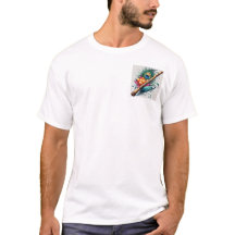 Benutzerdefinierter Print Peacock-T - Shirt