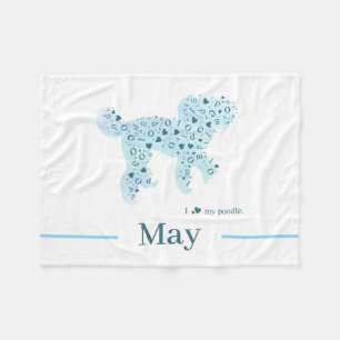 Benutzerdefinierter Pudel   Kuschel-Hundemutter-Fl Fleecedecke