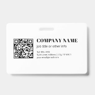 Benutzerdefinierter QR-Code & Bearbeitbarer Retro- Ausweis