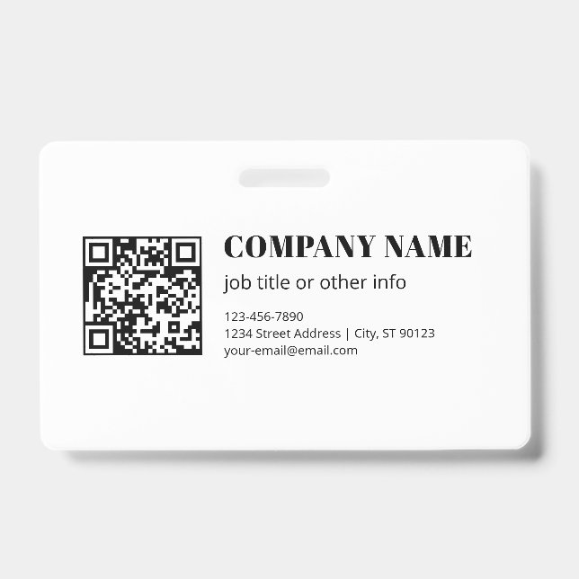 Benutzerdefinierter QR-Code & Bearbeitbarer Retro- Ausweis (Vorderseite)