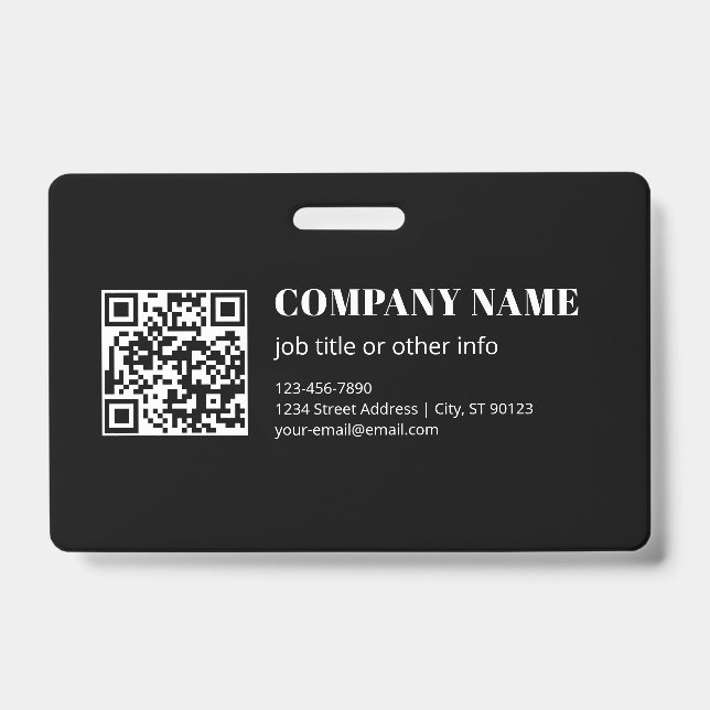 Benutzerdefinierter QR-Code & Bearbeitbarer Retro- Ausweis (Vorderseite)