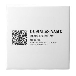 Benutzerdefinierter QR-Code & Bearbeitbarer Retro- Fliese