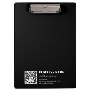 Benutzerdefinierter QR-Code & Bearbeitbarer Retro- Klemmbrett