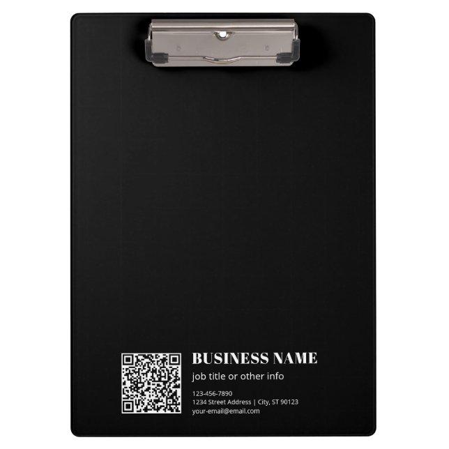 Benutzerdefinierter QR-Code & Bearbeitbarer Retro- Klemmbrett (Vorderseite)