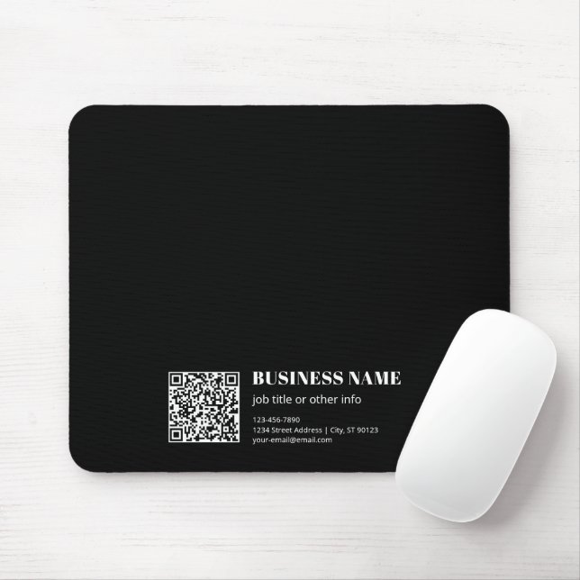 Benutzerdefinierter QR-Code & Bearbeitbarer Retro- Mousepad (Mit Mouse)