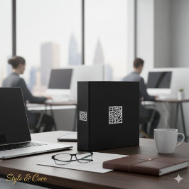 Benutzerdefinierter QR-Code-Binder für Dateien mit 3,8 Cm Ordner