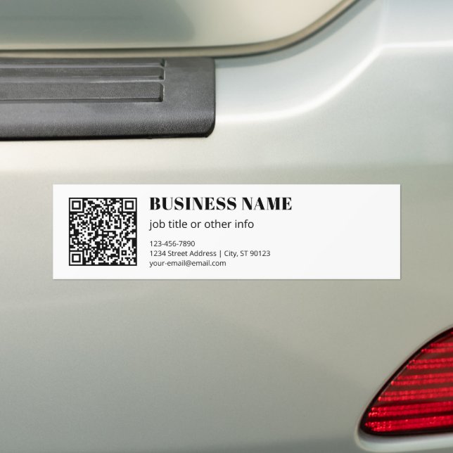 Benutzerdefinierter QR-Code & Editierbarer Retro-M Autoaufkleber (Auf Auto)