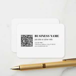 Benutzerdefinierter QR-Code & editierbarer retro-m Begleitkarte