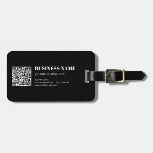 Benutzerdefinierter QR-Code & editierbarer retro-m Gepäckanhänger