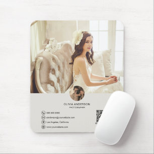 Benutzerdefinierter QR-Code-Foto-Geschäft Mousepad