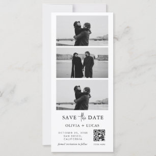 Benutzerdefinierter QR-Code-Foto-Streifen Hochzeit