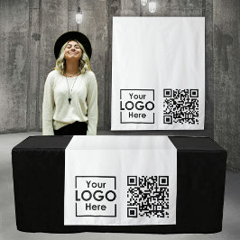 Benutzerdefinierter QR-Code für das Business-Logo Wandteppich