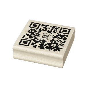 Benutzerdefinierter QR-Code für das Logo Gummistempel