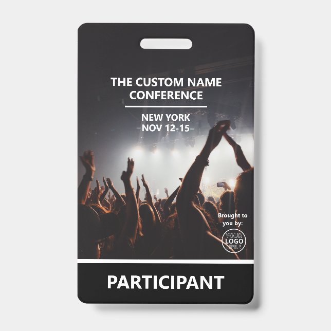 Benutzerdefinierter QR-Code für Konferenzteilnehme Ausweis (Vorderseite)