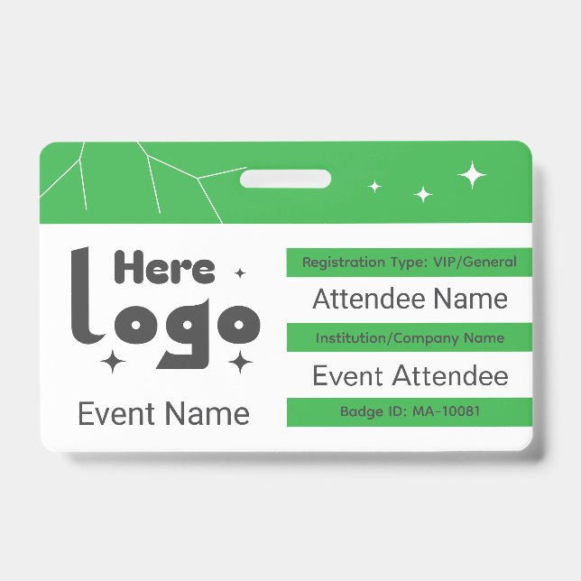 Benutzerdefinierter QR-Code für Networking-Veranst Ausweis (Vorderseite)