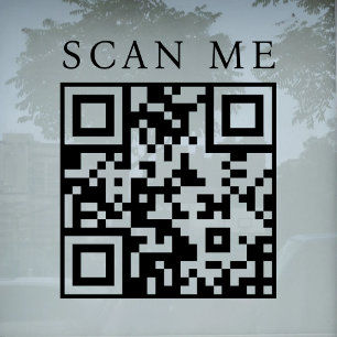 Benutzerdefinierter QR-Code Geschäftsladen Schaufe Fensteraufkleber