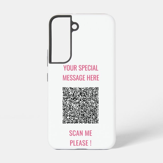 Benutzerdefinierter QR-Code Info zu Ihrer speziell Samsung Galaxy Hülle (Rückseite)
