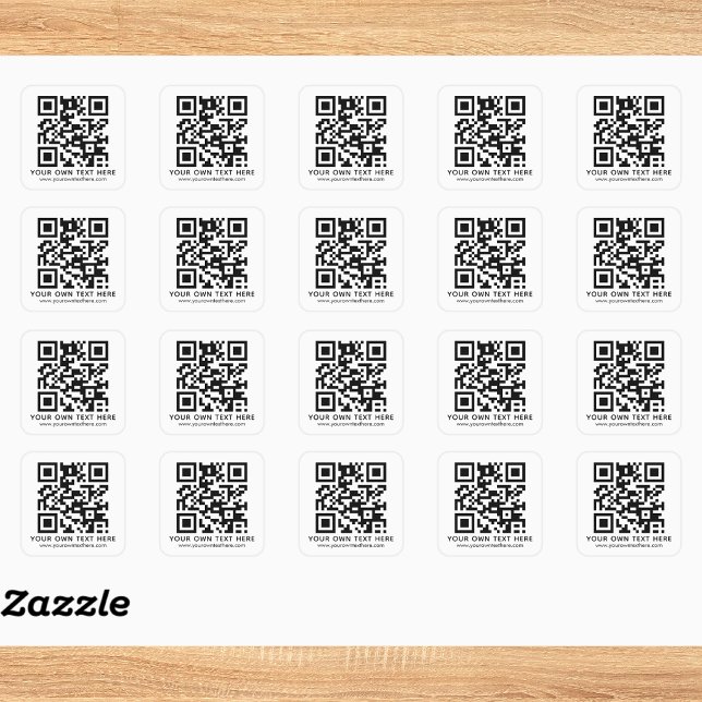 Benutzerdefinierter QR-Code mit Firmenlogo Quadratischer Aufkleber (Von Creator hochgeladen)