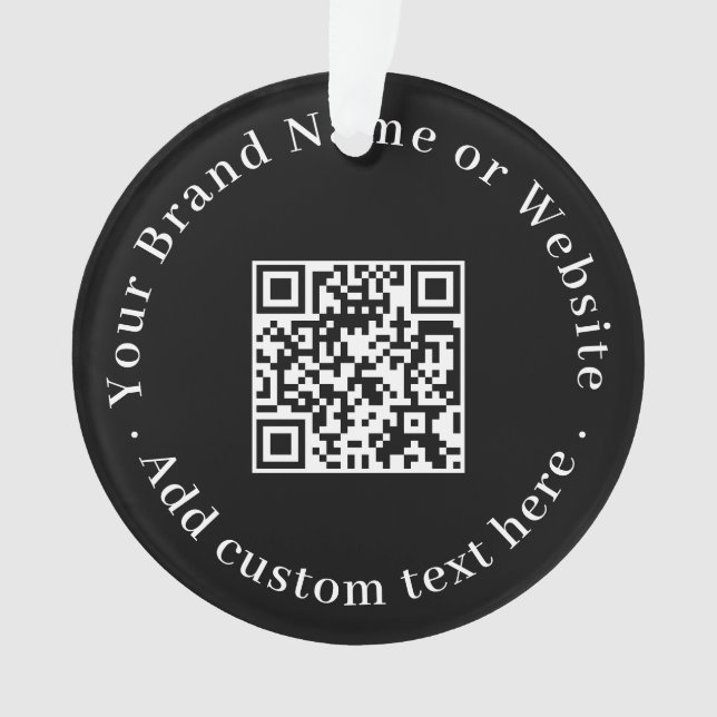 Benutzerdefinierter QR-Code Moderne Geschäftspromo Ornament (Vorderseite)