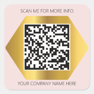 Benutzerdefinierter QR-Code Prüfung bei mir nach r Quadratischer Aufkleber