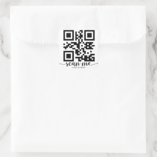 Benutzerdefinierter QR-Code Quadratischer Aufklebe Aufkleber