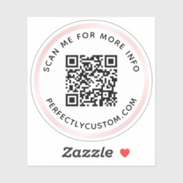 Benutzerdefinierter QR-Code Scannen Sie mich für w Aufkleber