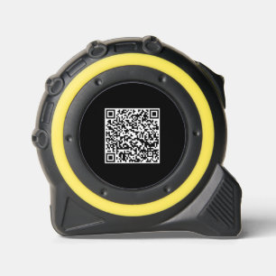 Benutzerdefinierter QR-Code schwarze Kontaktinfo-I Maßband