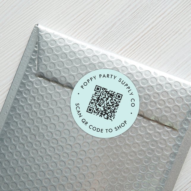 Benutzerdefinierter QR-Code Shop Aufkleber (Von Creator hochgeladen)