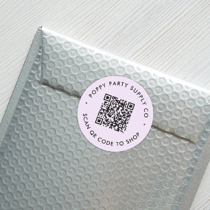 Benutzerdefinierter QR-Code Shop Aufkleber