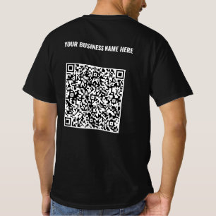 Benutzerdefinierter QR-Code-T - Shirt mit Ihrem Fi