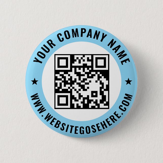 Benutzerdefinierter QR-Code-Text für Geschäftsförd Button (Vorderseite)