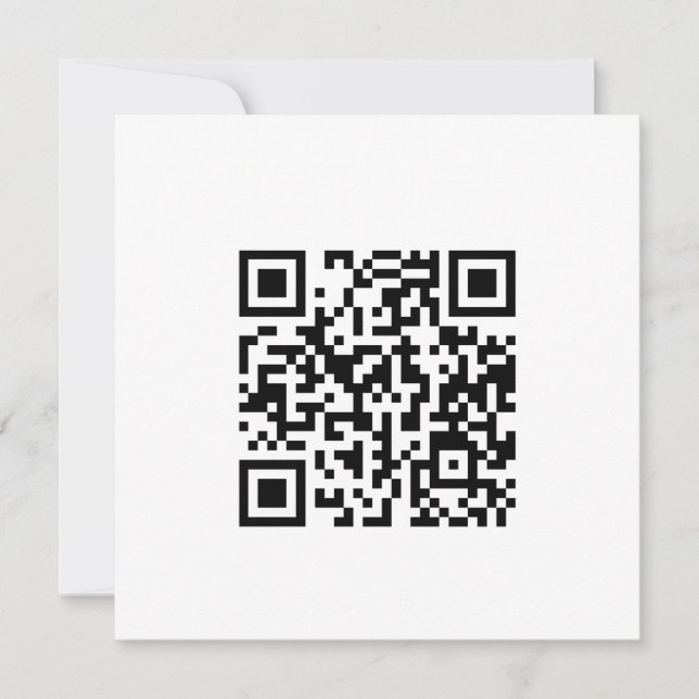 Benutzerdefinierter QR-Code Text moderne Quadratei (Vorderseite)