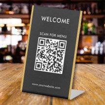 Benutzerdefinierter QR-Code Text Modernes Business