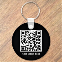 Benutzerdefinierter QR-Code Text Modernes Schwarz-