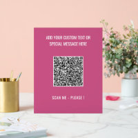 Benutzerdefinierter QR-Code-Text und Farben Akryll