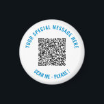 Benutzerdefinierter QR-Code Text und Farben für Ih Magnet<br><div class="desc">Wählen Sie Farben und Schriftart - Entwerfen Sie Ihre eigenen Personalisierten Magnete mit Ihren speziellen QR Code Scan Info und Custom Text Modern Magnet Geschenk - Hinzufügen Sie Ihren QR Code - Bild - Foto oder Logo / und Text - Name oder andere Info / Nachricht - Umgestalten und verschieben...</div>