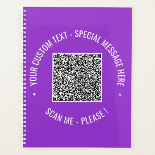 Benutzerdefinierter QR-Code-Textplaner Farbe auswä Planer