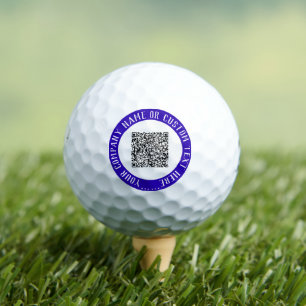Benutzerdefinierter QR-Code und Briefmarke für Gol Golfball